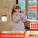 戴維貝拉（DAVE＆BELLA）兒童中長(cháng)款羽絨服保暖白鴨絨衣服加厚中大童外套女童上衣冬裝新款 豆蔻紫【現貨】 140 cm（建議身高130-140cm）