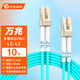netLINK 電信級萬兆光纖跳線LC-LC多模雙芯10米 雙工光纜尾纖OM3 50/125μm低煙無鹵入戶光纖線HTF-WM2210
