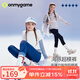 onmygame【海豚超模褲】女童高彈打底褲修身春季兒童運動(dòng)瑜伽褲 深海藍 130