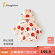 童泰（TONGTAI）兒童棉服男孩冬季外套男女寶寶衣服新年服女童棉襖上衣 米白 110 碼(建議3-4歲身高98-115cm)