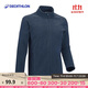 迪卡儂男秋冬薄款搖粒絨保暖抓絨上衣全拉鏈-藍色2XL 4924750