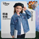 迪士尼（DISNEY）童裝女童時尚撞色牛仔外套兒童中大童外套25春DB431AA01藍150