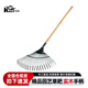 凱姿22齒耙樹葉耙園林園藝花園工具噴塑鋼耙子摟草耙鐵扒子農(nóng)用耙子