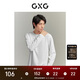 GXG男裝 基礎經(jīng)典款打底長(cháng)袖圓領(lǐng)T恤 23年秋 白色 190/XXXL