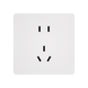 領(lǐng)普E2Lite開關(guān)插座超薄啞光磨砂大面板電源插座10A斜五孔插座16A空調(diào) 正五孔 插座 白色