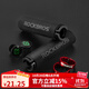 洛克兄弟（ROCKBROS）自行車(chē)把套山地車(chē)鎖死矽膠海綿車(chē)把死飛單車(chē)把手騎行配件 單鎖海綿把套 黑把紅環(huán)