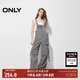ONLY秋季休閑百搭簡(jiǎn)約口袋綁帶背帶褲休閑褲女|12427S002 E40 寒冬灰色 160/64A/S