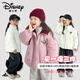迪士尼兒童秋冬保暖白鴨絨羽絨服三件套男女童防寒加絨卡通棉服外套 粉色 (三件套) 120 (37-45斤)