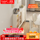 伊莎蓓爾窄邊柜靠墻20cm餐邊柜全實(shí)木北歐風(fēng)廚房置物柜餐廳薄柜子茶水臺 150cm-防塵玻璃-左右推拉門(mén) 【預留踢腳線(xiàn)】