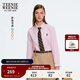 Teenie Weenie小熊女裝襯衫2025秋新款活力多巴胺清新基礎翻領(lǐng)襯衣 淺粉色 S