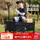CAMEL露營(yíng)手推車(chē)小拉車(chē)營(yíng)地車(chē)買(mǎi)菜車(chē)溜娃車(chē)遛狗車(chē)兒童可躺拉桿拖家用