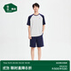 松山棉店小輕松睡衣套裝莫代爾棉女春夏季薄款短袖情侶家居服男士 男士-灰色 2XL （女士175，男士185）