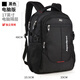艾奔（ASPENSPORT）雙肩包大容量旅游旅行背包初高中大學(xué)生減負護脊書(shū)包商務(wù)電腦包 黑色【電腦版】可裝17.3寸電腦 大版（可裝16英寸電腦）