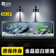 YEE魚缸金晶超白金魚裸缸8060家用客廳桌面小草缸龜缸玻璃生態(tài)溪流缸 【送上樓】60*30*35*6mm裸缸【推薦】