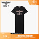 BOY LONDON25新款夏季女款T恤裙時(shí)尚翅膀黑色連衣裙W17015 黑色 S