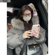 詩(shī)丹蕊派克服棉服女外套2025年冬季新款連帽毛領(lǐng)小個(gè)子寬松加厚羽棉襖絨 灰色 均碼 【可備注碼數】