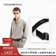 EMPORIO ARMANI/阿瑪尼官方旗艦【禮物】新款男士商務(wù)通勤板扣腰帶寬3.5CM秋冬 84372-黑色-板扣