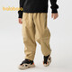 巴拉巴拉童裝男童長(cháng)褲加絨中大童褲子秋冬燈芯絨保暖蘿卜長(cháng)褲208424108105