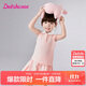 笛莎童裝女童套裝2025年夏季女寶寶時(shí)尚洋氣polo短褲套裝 粉色 100