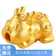 羅威寶格3d硬金足金999貔貅寶寶黃金轉(zhuǎn)運珠男女款DIY金配件手繩送女友禮物 貔貅寶寶約0.35g