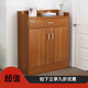 爵越家用門(mén)口大容量省空間簡(jiǎn)易收納柜經(jīng)濟型多層防塵小型迷你鞋柜 兩門(mén)-古檀木色-60-24-80