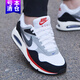 耐克（NIKE）男鞋氣墊鞋2025秋季新款AIR MAX運動(dòng)鞋休閑鞋黑色透氣跑步鞋 潮流拼色511416-104白色黑色紅 41
