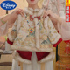 迪士尼（DISNEY）女童冬季漢服套裝加絨加厚中小兒童新中式國風(fēng)拜年服寶寶周歲禮服 圖片色(外套+褲子) 80碼