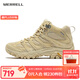 邁樂(lè )（Merrell）【上新】戶(hù)外徒步鞋男女款MOAB3MID WP中幫防水透氣防滑登山鞋 J037891淡黃色（男款） 42