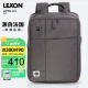 乐上（LEXON）双肩包男士电脑包15英寸笔记本商务背包双隔层书包出差旅行包灰色