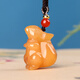 簡(jiǎn)瑤新疆金絲玉十二生肖玉吊墜男女款12屬相掛件學(xué)生兒童玉項墜寶寶款 生肖鼠