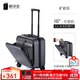 翻譯官拉桿箱登機前開(kāi)蓋側開(kāi)小型商務(wù)男行李箱輕便時(shí)尚女萬(wàn)向輪旅行密碼 16英寸藍灰/橫款/新升級前開(kāi)USB