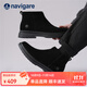 納維凱爾（Navigare）意大利小帆船冬季加絨男靴反側拉鏈高幫切爾西靴男靴英倫風(fēng)棉鞋 黑色 41 (255mm) 偏小一碼