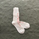 辛麗裳潑墨藝術(shù)襪設(shè)計(jì)感街頭潮流男女秋冬扎染粗線堆堆襪長(zhǎng)襪男 橙色（底白） 5雙裝（均碼）