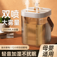 圖姆斯雙噴頭母嬰加濕器usb辦公室臥室便攜大容量大噴霧帶氛圍燈 白色款