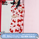 野獸派家居（tbh）三麗鷗Hello Kitty云綿絨家居睡裙四季可外穿女士睡衣 云綿絨家居裙 蝴蝶結 M