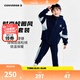 Converse匡威兒童裝男童加絨套裝冬季中大童女休閑運(yùn)動(dòng)夾克長褲兩件套 藏青藍(lán) 160 /76 【建議身高152-158cm】