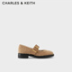 CHARLES&KEITH時(shí)尚瑪麗珍鞋鞋女鞋生日禮物送女友SL1-71720101 Brown棕色 36