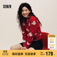 森馬（Semir）[商場(chǎng)同款]迪士尼米奇紅色毛衣女25年絞花寬松針織衫101125107004