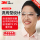 3M 護目鏡騎行防風(fēng)防塵防護眼鏡勞保工業(yè)切割防打磨飛濺沖擊10437 1副裝