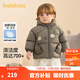 巴拉巴拉童裝兒童羽絨服男女童外套冬裝2025新款嬰兒衣服保暖加厚泡芙羽絨 咖色小熊50860-白鴨絨 90 （充絨量73g 適合1-2歲）