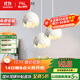 FSL佛山照明餐廳吊燈餐吊燈簡(jiǎn)約時(shí)尚餐廳燈床頭吊燈三頭啞白50302