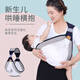 愛(ài)源美（aiyuanmei）新生兒背帶嬰兒橫前抱式寶寶大童外出簡(jiǎn)易單肩輕便巾四季抱娃神器 純灰色*透氣款
