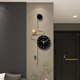 普朵鐘飾 HOME DECOR時(shí)鐘掛鐘客廳創(chuàng)意裝飾鐘表2025新款現(xiàn)代簡(jiǎn)約大氣時(shí)尚免打孔石英鐘 黑金：30*77cm