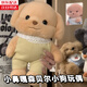 澳顏萊森貝兒貴賓犬玩偶大號毛絨玩具小鼻嘎狗狗玩具兒童生日禮物女旗艦 森貝爾小狗原版衣款 【現(xiàn)貨秒發(fā)】 40cm