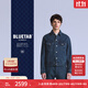 Levi's?BLUETAB?【商場(chǎng)同款】25年新款男士美式牛仔外套A5883 復古牛仔藍 M