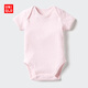 優(yōu)衣庫嬰幼兒寶寶包臀衣/短袖1件裝連體衣478357 478359 478358 478357/10水粉色(套頭款) 80cm