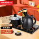 金灶（KAMJOVE）全自動(dòng)上水電熱水壺 電茶壺茶具 煮水壺全智能電茶爐 K9黑色版