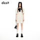 DZZIT【明星同款】地素連衣裙夏季法式蕾絲蛋糕裙子女 白色 XS