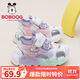巴布豆童鞋女寶寶夏季透氣學(xué)步鞋軟底兒童涼鞋105352072糖果紫/白28