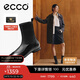 愛步（ECCO）25年冬季新款簡約低跟法式瑪麗珍彈力靴羊皮 舞悅244403 黑色37